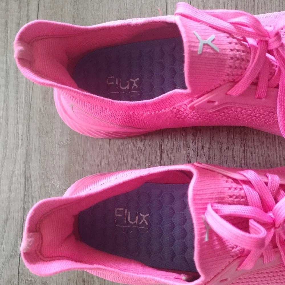 Flux Footwear Adapt Runner Neon Pink Mens Size 13 Athletic Knit Shoes Sneakers